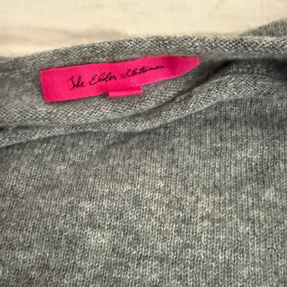 BNWT Elder Statesman Tranquility Roll Crew Oversized Cashmere Sweater Grey XS - Picture 3 of 4